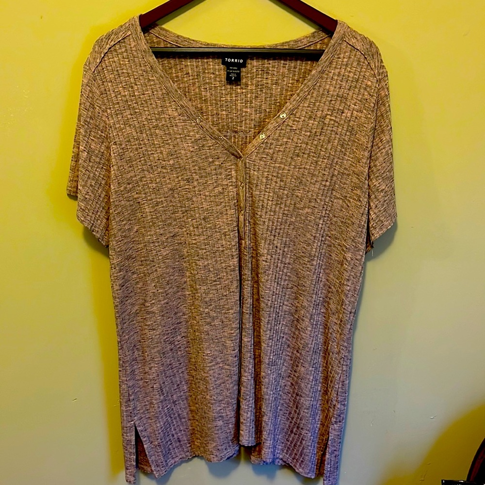 Torrid ribbed tee size 2x